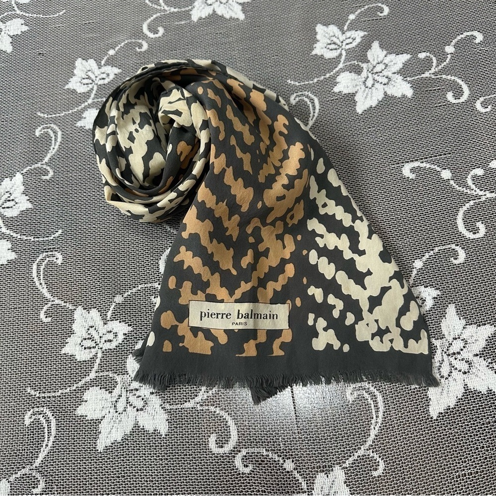 Vintage Pierre Balmain Silk Scarf